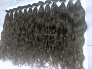 Mèches naturelles unisexe ondulées à la vapeur, colorées et emmêlées, cheveux humains doux et brillants, pouvant être blanchie jusqu'à la lumière blanche, meilleure qualité - Product Image 4