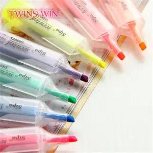 kids stationery items new products bulk color highlighter marker pen 040