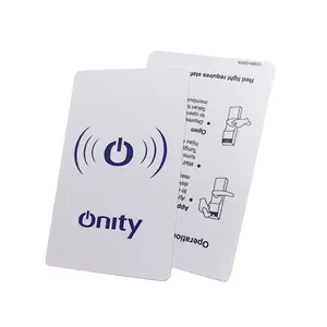 Tarjeta de llave RFID de plástico reescribible 13,56 MHz Tarjeta de llave RFID NFC de banda magnética de PVC