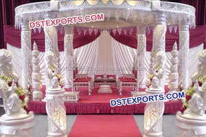 Magnífico Mandap de Dos Pilares para Matrimonio, Fabricante de Mandaps para Bodas Indias, Último Modelo de Mandap Hindú en Venta en Australia - Product Image 5