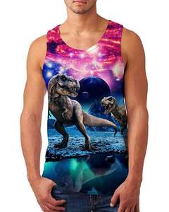 Camiseta sin mangas deportiva de sublimación para hombre de diseño personalizado de alta calidad, nueva Camiseta deportiva de moda con decoración estampada hecha de poliéster - Product Image 5