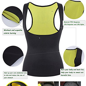 Corset en néoprène 15% polyester 70%, fait à la main, 25% nylon, taille EU, serre-joint à fermeture éclair, débardeur de Sauna, pour l'entraînement - Product Image 1