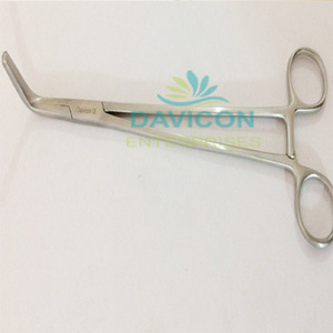 Mordazas largas curvadas de acero inoxidable, FORCEPS para una histerección - Product Image 2