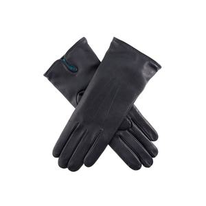 Gants en cuir de mouton doublés de cachemire pour femmes Gants de conduite en peau d'agneau classiques Accessoires d'hiver chauds et élégants pour femmes - Product Image 1