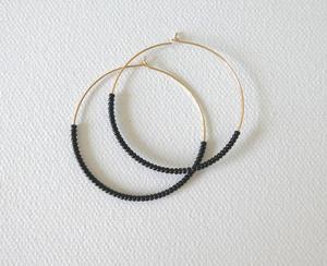 Pendientes de aro grandes de oro, pendientes de aro grandes Hechos a mano Happiness - Product Image 1