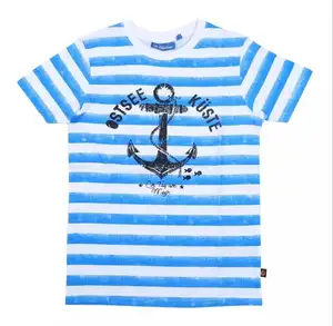 OEM Dịch Vụ Strip In Trẻ Em Trai T Shirts Màu Mix Kids Quần Áo Bộ Sưu Tập Từ Bangladesh