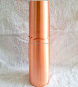 Pure Copper <b>Water</b> <b>Bottle</b> in New Design for Sports Travel Yoga Ayurvedic Benefits - Product Image 1
