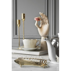Modern Gold Metal <b>Candlestick</b> Holders Set of 3 <b>Tall</b> Taper Candle Stand Elegant Home Decor - Product Image 4