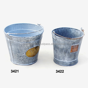 Cubo de metal de estaño galvanizado - Product Image 1