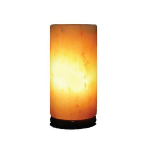 Lámpara de sal del Himalaya con forma de cilindro de Pakistán, estilo Feng Shui tallado a mano para decoración del hogar y estilo amoroso - Product Image 3