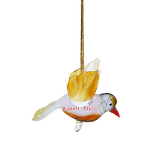 Figurita de pájaro colgante de cristal azul, decoraciones personalizadas en Navidad - Product Image 6