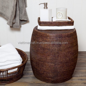 Tabouret de tambour moderne de taille personnalisée brun Viettimecraft pour usage domestique - Product Image 3