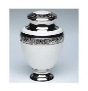 Platine classique blanc Dôme Commémoratif En Métal En Laiton/Aluminium Adultes Humains Funérailles Cendres urnes de Crémation Américain/Style Européen - Product Image 1