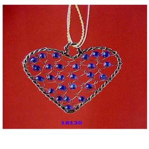 Venta al por mayor caliente nueva forma de corazón cuentas colgantes adorno de Navidad decorativo para el hogar sala de estar y decoración de la puerta principal - Product Image 1