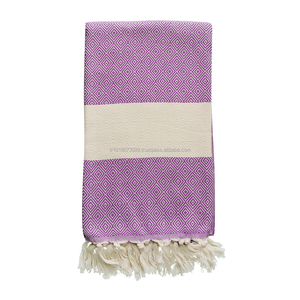 Diamant classique rose clair coton Pestemal turc serviettes Hamam serviettes pour bain plage hôtel-pour cuisine utilisation en gros - Product Image 4