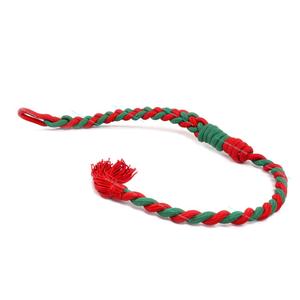 Silbato de cordón verde y rojo borla - Product Image 3