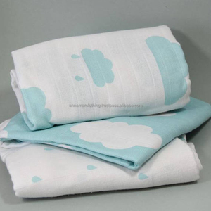 OEM Supply CPSC Certified Organic Cotton Soft Muslin Baby Swaddle <b>Blankets</b> From India - Product Image 1