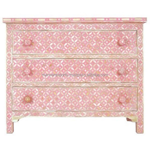 Gabinete con incrustaciones de hueso de madera maciza para muebles para el hogar de alta calidad Venta caliente para dormitorio Sala de estar y uso en el baño - Product Image 3