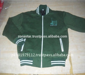 Vestes de football américain grande taille décontractées hiver cuir de mouton coupe-vent respirant techniques brodées style tissé - Product Image 4