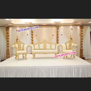 Stylish Modern Wedding Stage Sofa <b>Set</b> Beautiful and Elegant Modern Marriage Stage Furniture for Wedding <b>Decorations</b> - Product Image 1