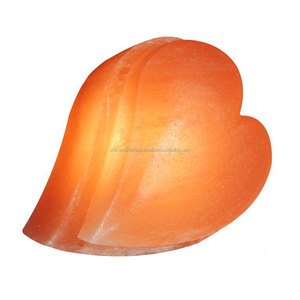 Lámpara de sal natural de doble corazón hecha a mano por Sian Enterprises Premium para decoración del hogar - Product Image 4