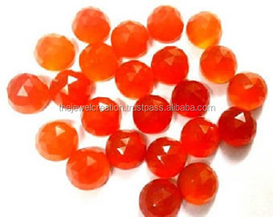 Cabujón suelto de corte de Rosa redondo de cornalina Natural de 6mm, piedra preciosa calibrada, compra directa en línea, compra de fabricante a precio de fábrica - Product Image 2