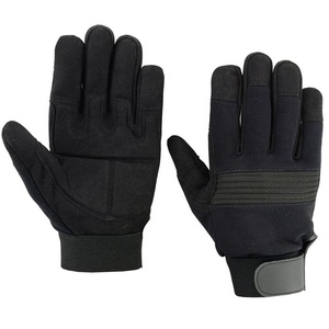 Guantes Mecánicos de Seguridad para Trabajo, Cuero Amara, Jardinería, Negro Gris - Product Image 2
