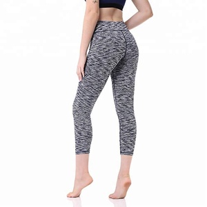 Leggings extensibles multicolores de haute qualité pour femmes, à motifs écossais, antibactériens, à séchage rapide, respirants, 85% polyester - Product Image 5