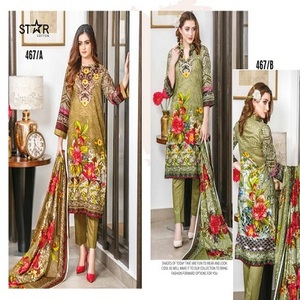 Catalogue de modèles de vêtements indiens Salwar Kameez en coton pakistanais Vêtements traditionnels fabriqués à la main - Product Image 2