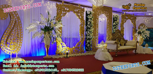 Jodha Akbar ของตกแต่งบนเวทีที่สวยงาม,ชุดเวทีงานแต่งงานดีไซเนอร์สำหรับตกแต่งเวทีงานแต่ง - Product Image 2