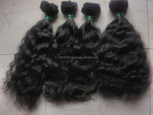 Pelo Remy ondulado indio sin procesar de alta calidad, precios de fábrica en cabello humano de India - Product Image 4