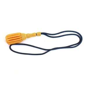 Nudo de espada con perla dorada y negra, accesorio de uniforme, alambre de lingote con cable de viscosa - Product Image 1