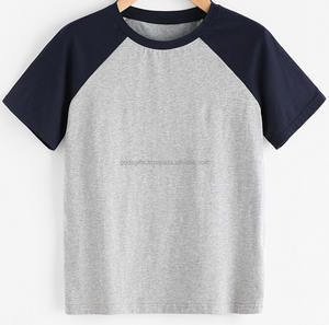 Camiseta lisa de cuello redondo a granel, Camisa de algodón de poliéster hilado, venta al por mayor, personalizada de fábrica, 2018 - Product Image 5