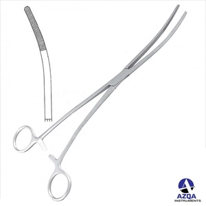 Pince hémostatique Rochester Pean 10 "en gros pinces droites et incurvées en acier inoxydable avec trois positions de verrouillage - Product Image 2