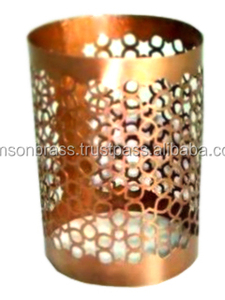 Nouveau Design Haute Qualité Vintage Noir Métal Thé Votif Métal Fer Perforé Design Bougeoir - Product Image 2