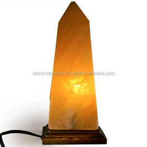 <b>Nautical</b>-Style Carved Obelisk Salt <b>Lamp</b> Unique Shape Home Decor From Sian Enterprises - Product Image 4