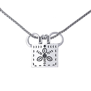 Collar con Colgante <span class=keywords><strong>Hmong</strong></span> de Plata Antigua de Diseño Nuevo HUSUEU, Estilo Vintage, Amuleto de la Suerte, Joyería Étnica - Product Image 3