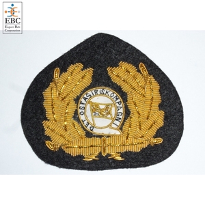 Patch brodé en tissu avec fil doré brillant, personnalisé OEM, pour la décoration d'uniformes de mode, à coudre, patch pour blazer, vente en gros - Product Image 6