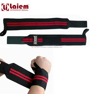 <b>Hot</b> Selling Premium Quality LAIEM INTERNATIONAL LI-6103 Rubber & Cotton Wrist Wraps for Weightlifting-Multiple Sizes Available - Product Image 3