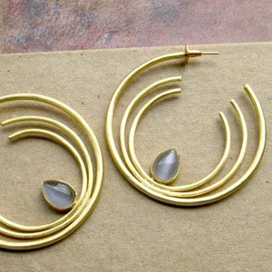 Pendientes de tuerca colgantes bohemios morados grandes, piedra preciosa turquesa, forma de número, latón para bodas, compromisos, aniversarios, regalo de aleación - Product Image 2