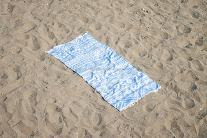 Azteca Tribal de doble capa de playa-PEST-AZT-BLU-color azul - Product Image 3