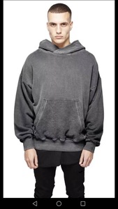 Sudadera de cuello redondo con cuello redondo para hombre, camisa masculina de cuello redondo, manga a rayas con dobladillo dividido - Product Image 2
