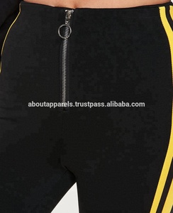 Pantalones de yoga lisos de LICRA de poliéster personalizados a granel para mujer, ropa deportiva activa para mujer, mallas deportivas de nailon y poliéster - Product Image 3