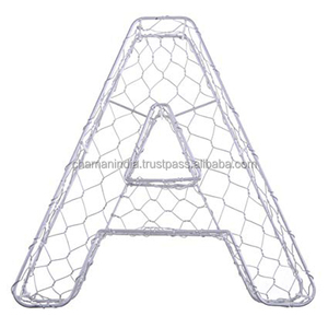 Marco de alambre de Hierro forma del alfabeto decoración de pared A - Product Image 1