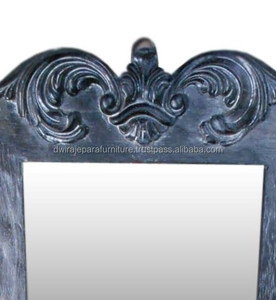 VINTAGE WOODEN DECORATIVE CARVED WALL <strong>MIRROR</strong> FURNITURE - Product Image 2