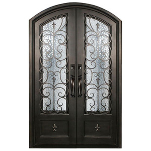Portes en fer forgé d'occasion, portes blindées en bois massif, <span class=keywords><strong>prix</strong></span> - Product Image 4