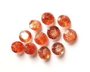Pierres précieuses calibrées rondes à facettes en pierre de soleil naturelle de 5mm acheter maintenant pierres en vrac en gros pour la fabrication de bijoux fournisseur en ligne de revendeur - Product Image 1
