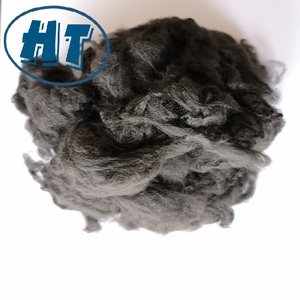 Fibra sólida reciclada de poliéster, color negro de Vietnam - Product Image 2