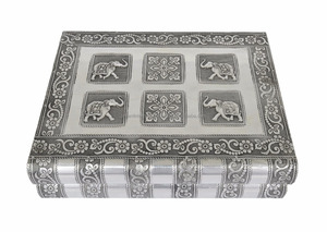 Caja de Joyería Artesanal de Madera con Diseño de Elefante Antiguo PREMIUM |   Caja para Brazaletes |   Joyero para Welling - Product Image 4