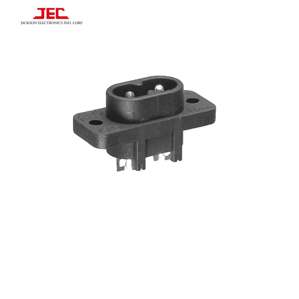 JEC TAIWAN IEC 60320 C8 INLET AC POWER SOCKET connector outlet plug